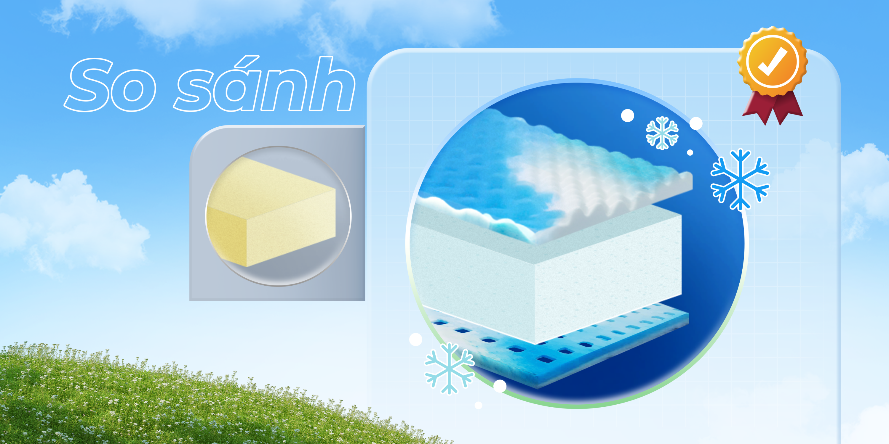 SO SÁNH NỆM FOAM TRUYỀN THỐNG VÀ NỆM FOAM PHÂN TẦNG CÔNG NGHỆ CAO: ĐÂU LÀ LỰA CHỌN TỐI ƯU CHO GIẤC NGỦ?
