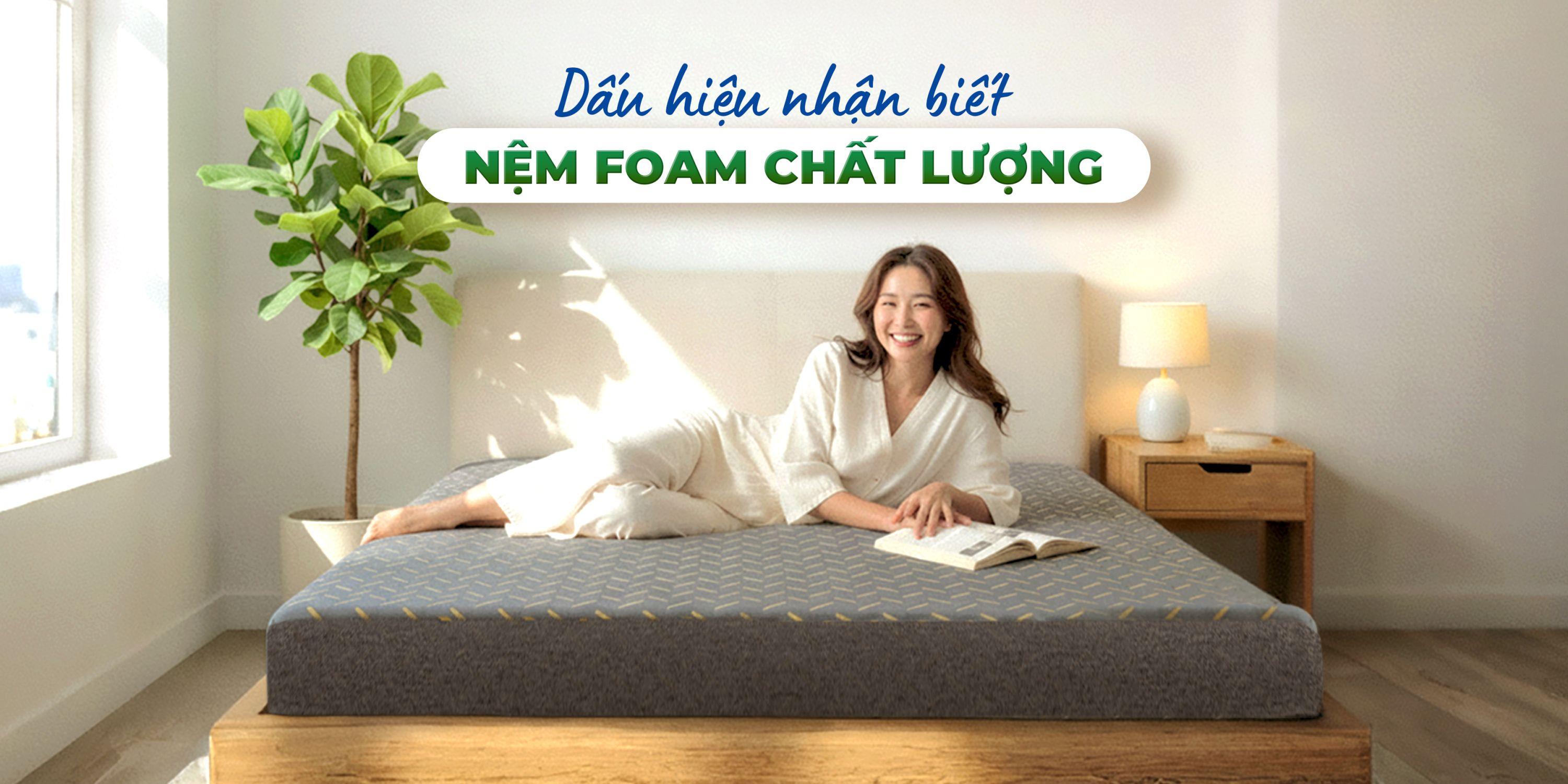 Dấu hiệu nhận biết nệm foam chất lượng: Hướng dẫn chọn nệm foam tốt, bền bỉ