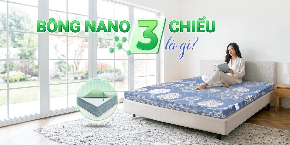 Bông nano 3 chiều là gì? Lợi ích ưu việt của nệm bông nano 3 chiều